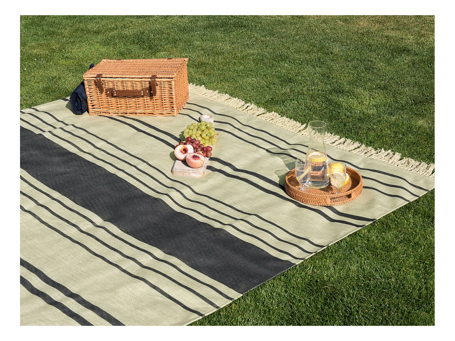 Couverture de pique-nique BHONG 200 x 200 cm Beige