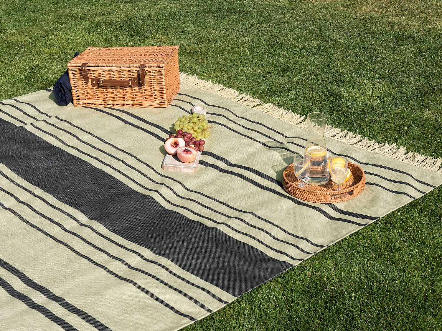 Couverture de pique-nique BHONG 200 x 200 cm Beige