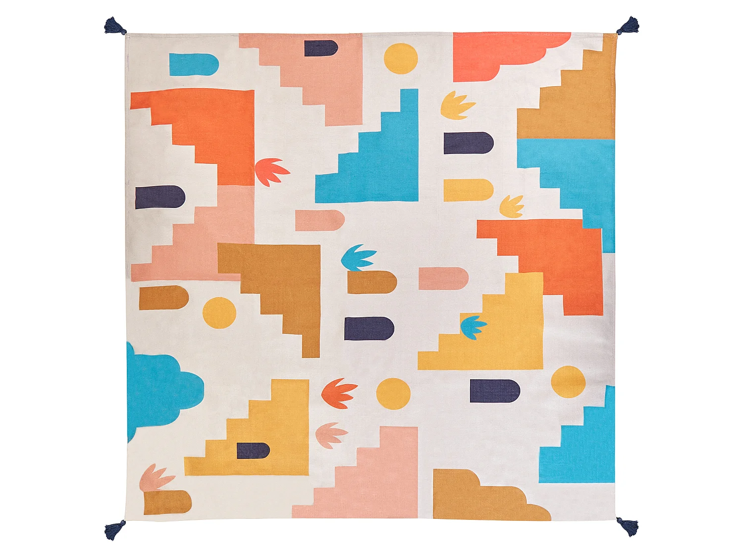 Picknickkleed KAMBAR 200 x 200 cm Multicolor