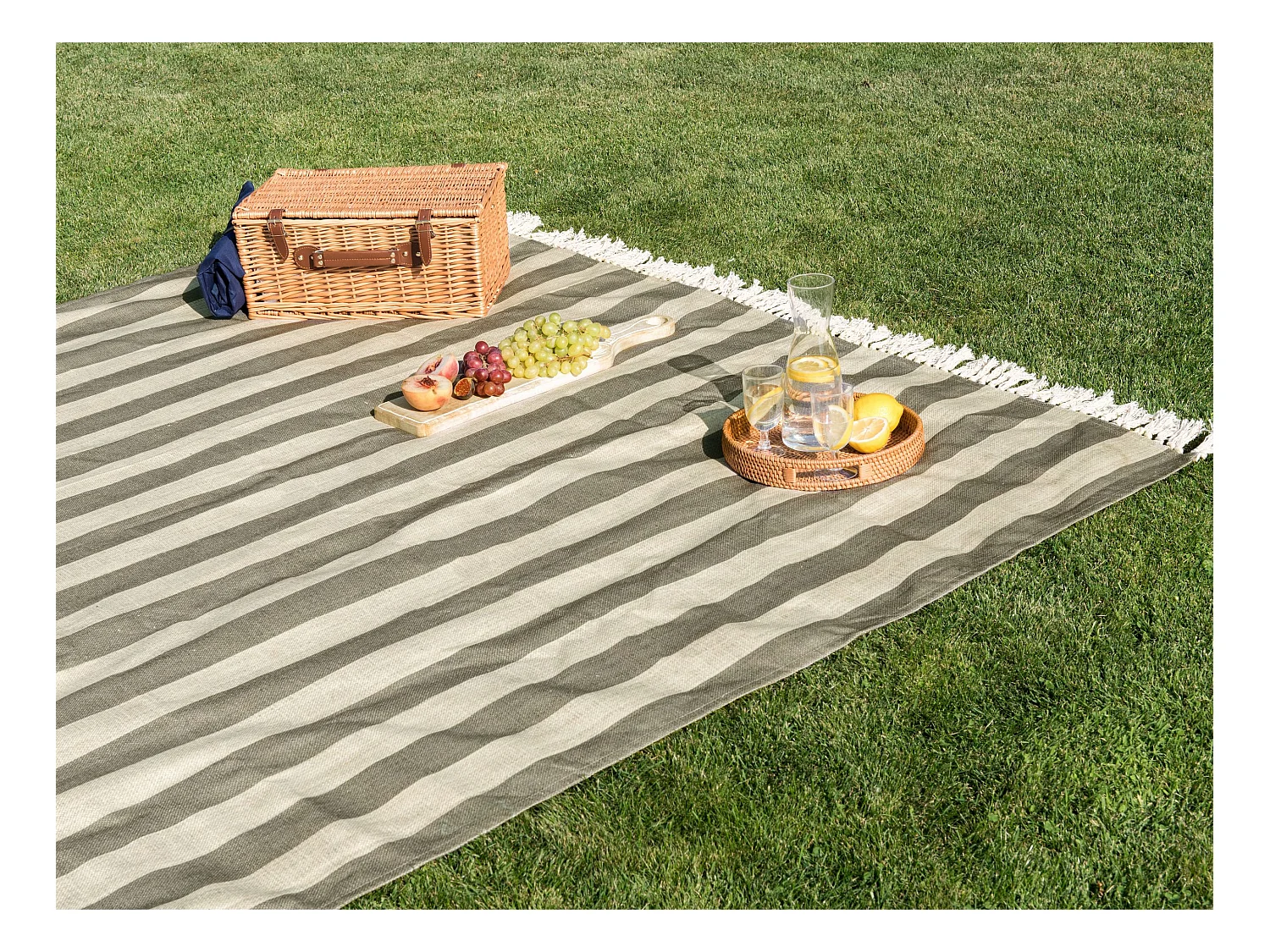 Picknickkleed MOUZA 200 x 200 cm Beige