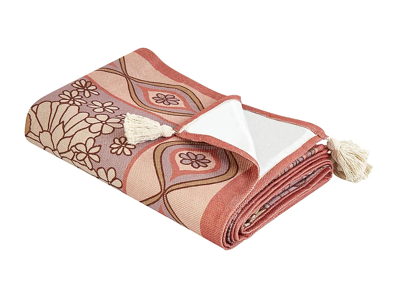 Couverture de pique-nique LASHARI 200 x 200 cm Rose pêche