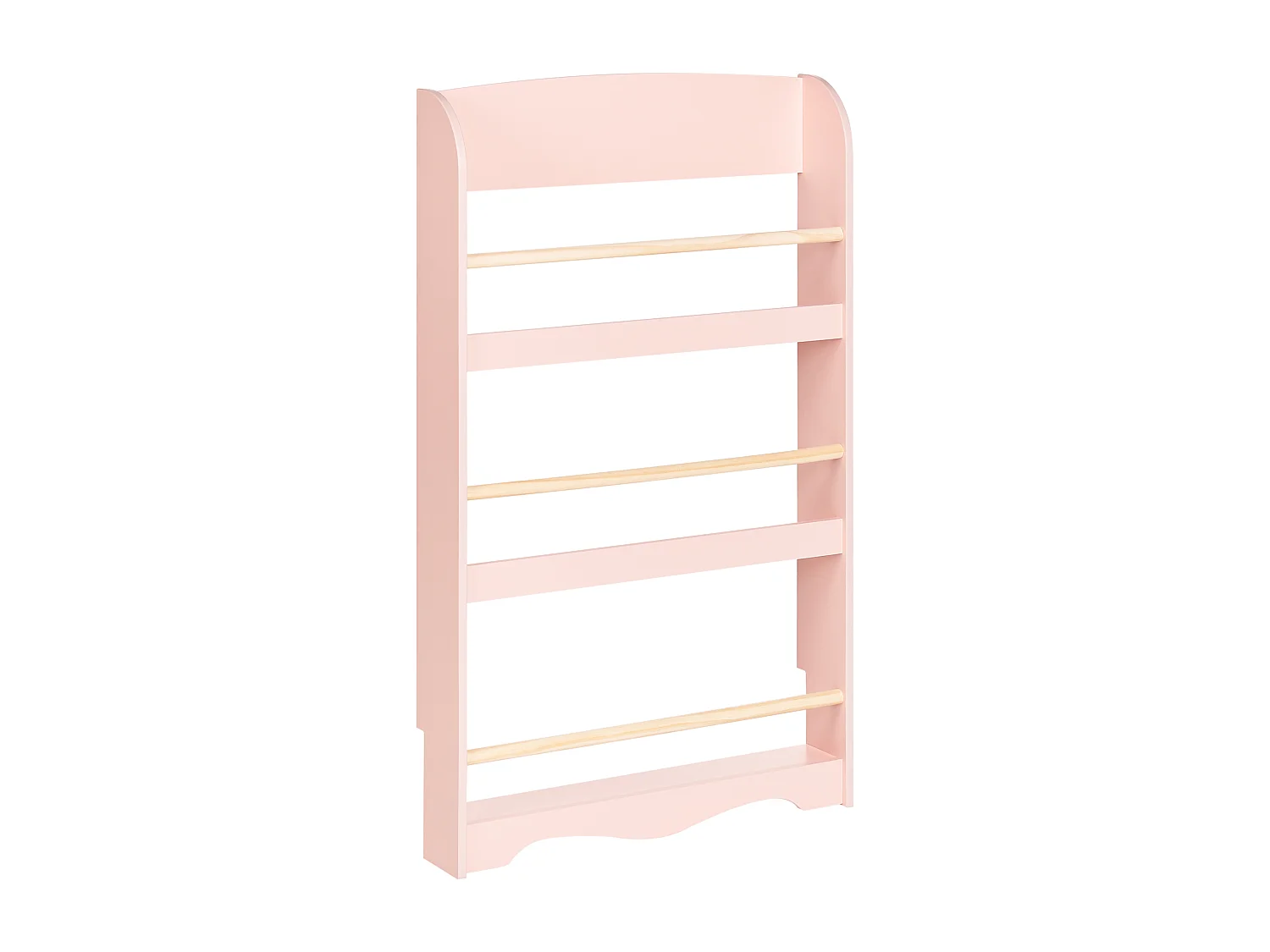 Estantería de pared LILOET Derivado de madera 100 cm Rosa pastel