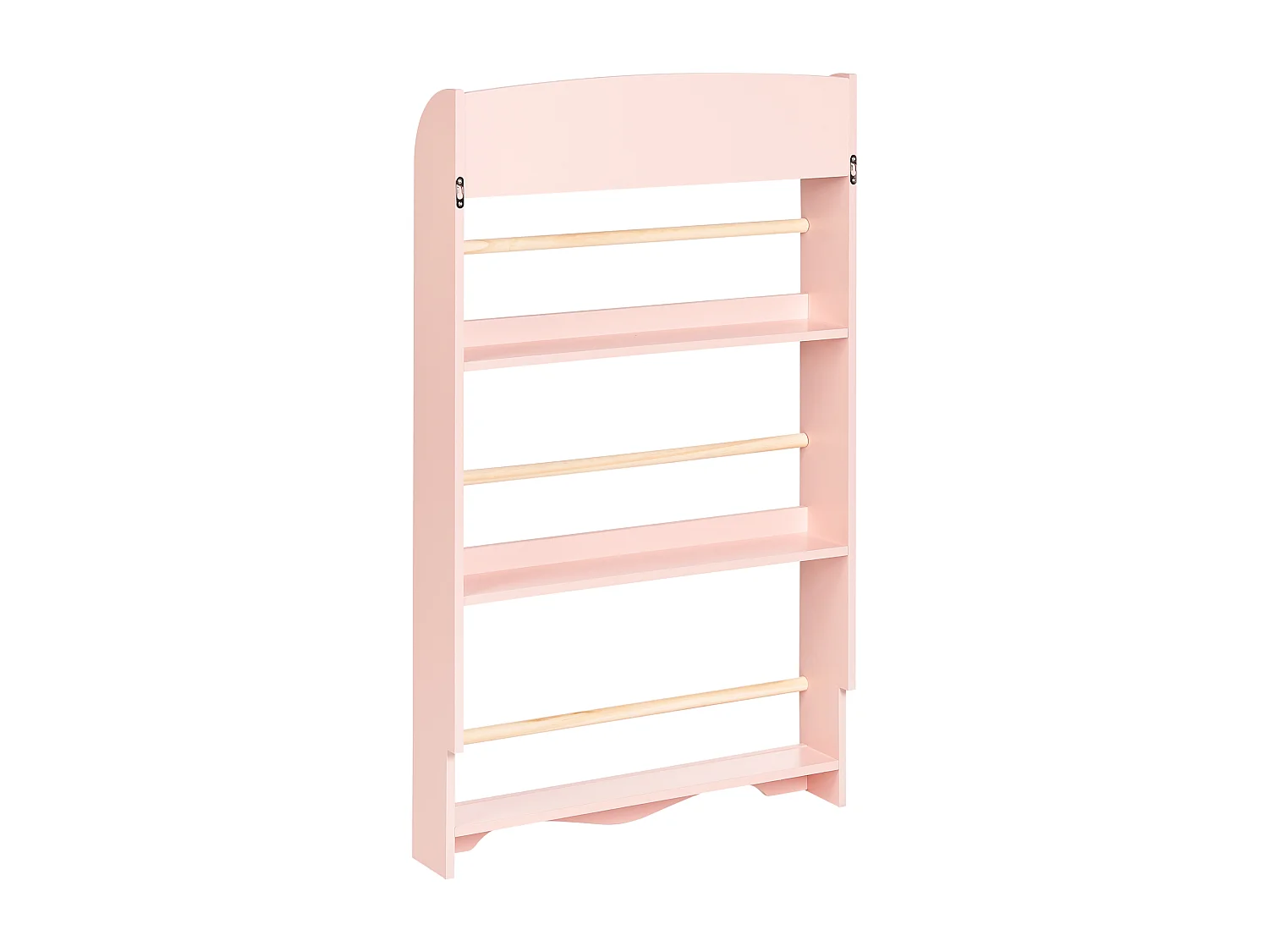 Estantería de pared LILOET Derivado de madera 100 cm Rosa pastel