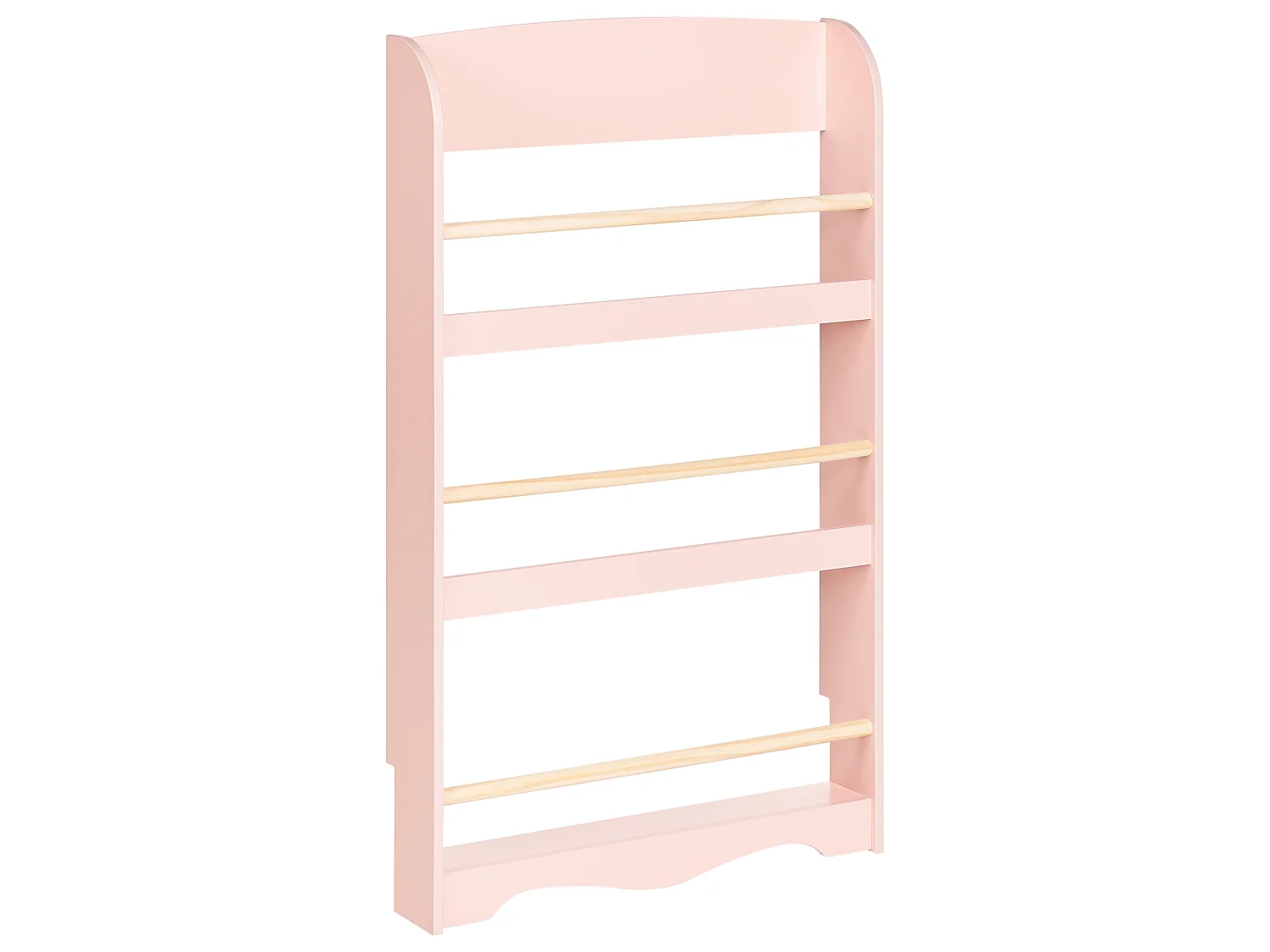 Wall Bookshelf LILOET 100 cm Pastel Pink