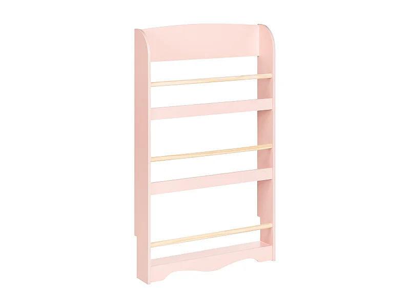 Estantería de pared LILOET Derivado de madera 100 cm Rosa pastel