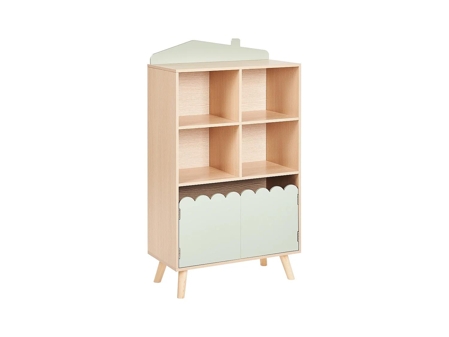 Étagère à 2 niveaux LACKEY 105 cm Vert clair