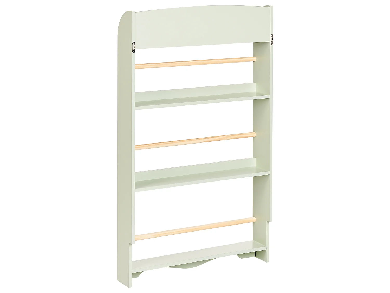 Wall Bookshelf LILOET 100 cm Light Green