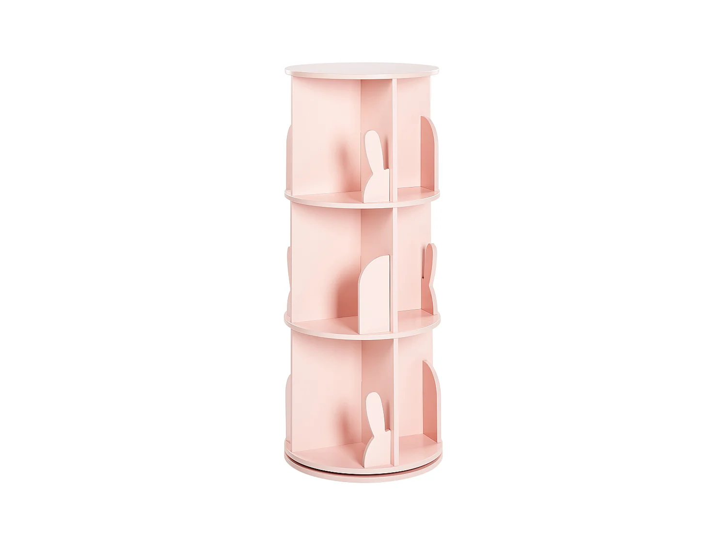 Étagère rotative CANEY 94 cm Rose pastel