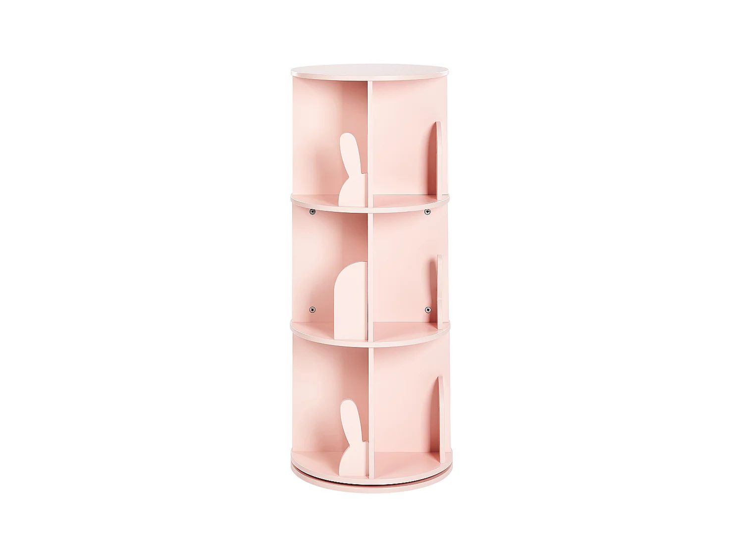 Étagère rotative CANEY 94 cm Rose pastel