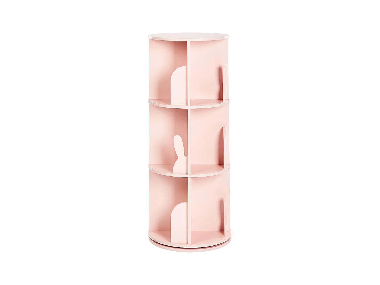 Étagère rotative CANEY 94 cm Rose pastel