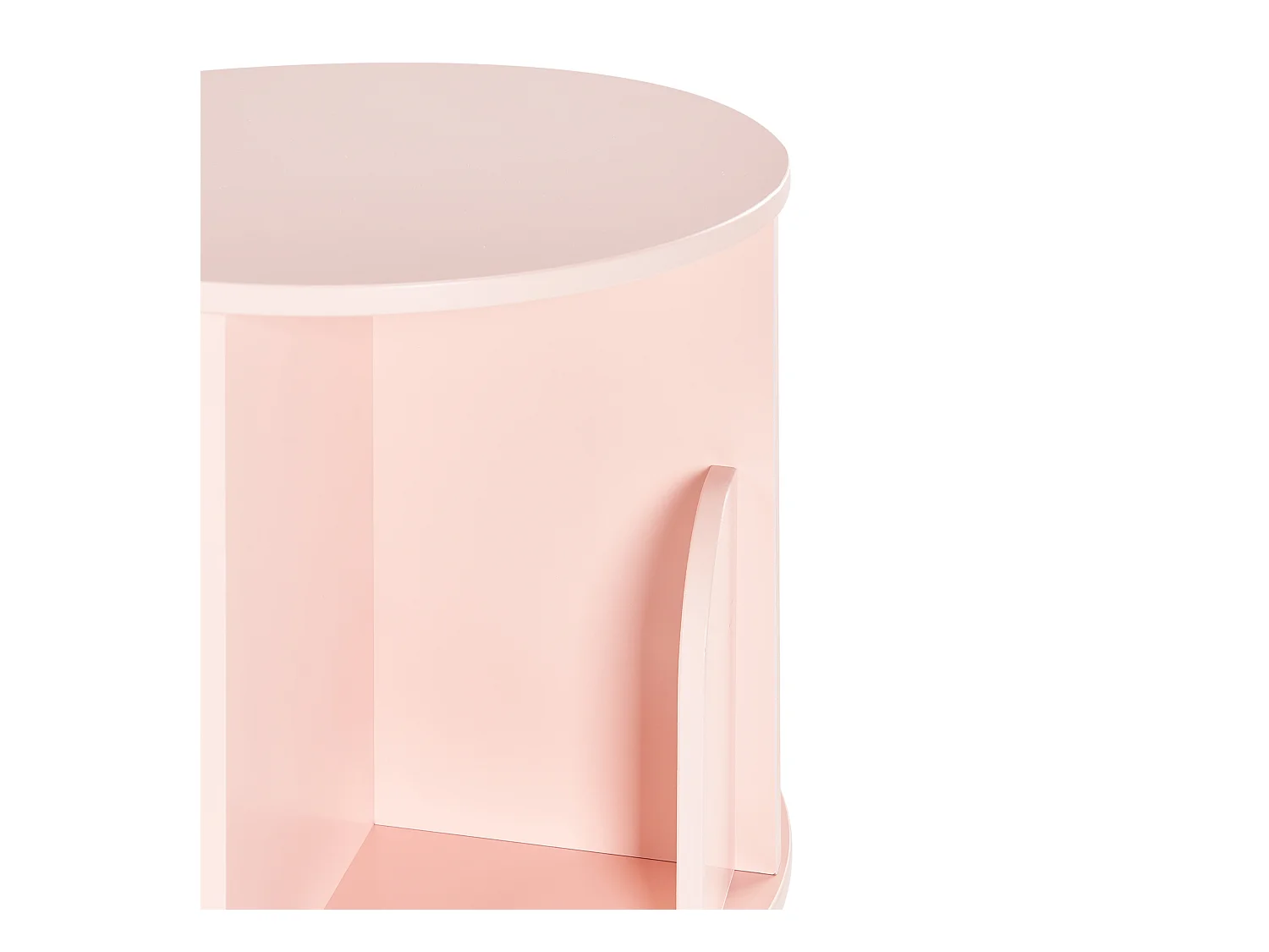 Étagère rotative CANEY 94 cm Rose pastel