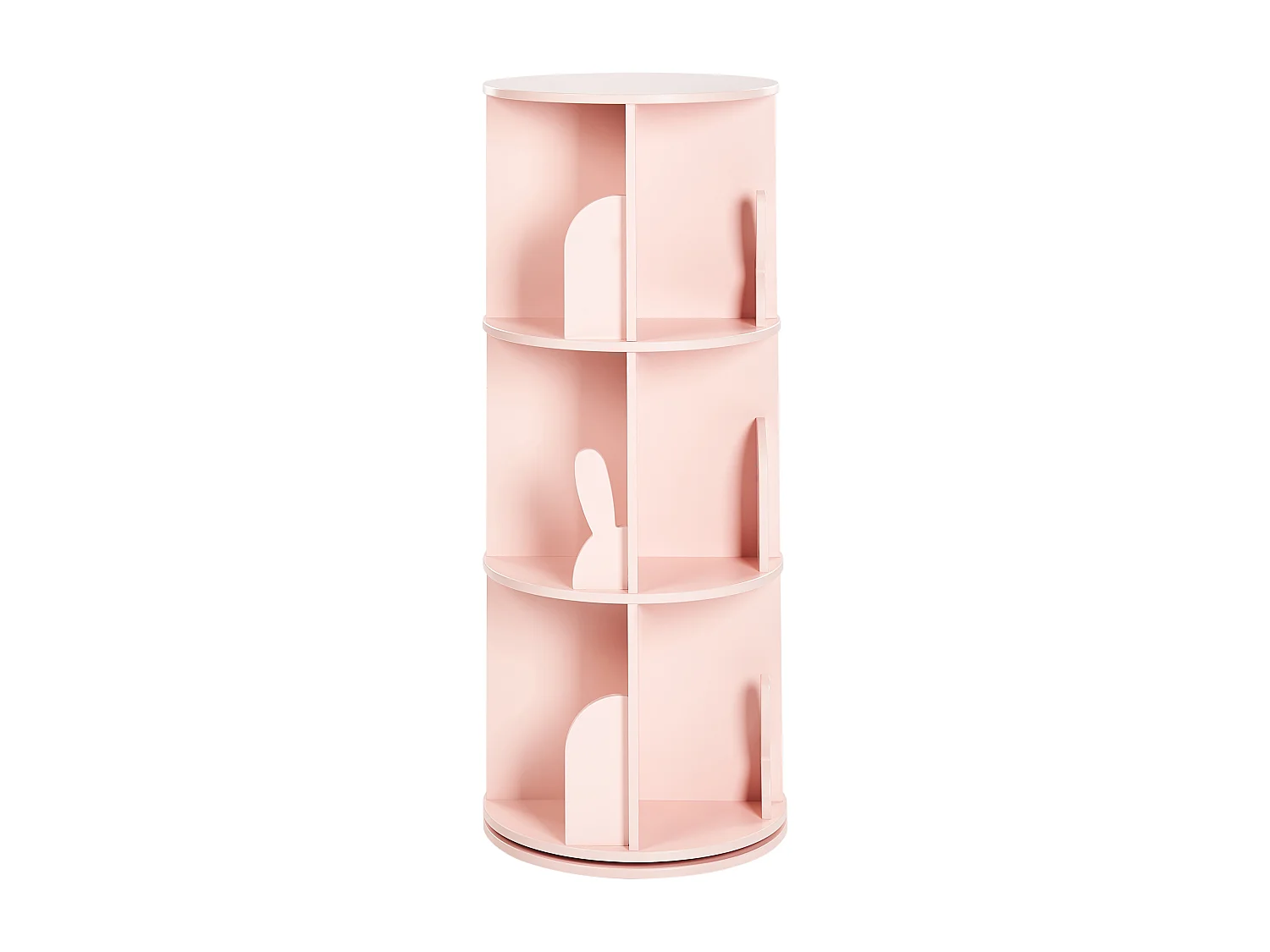 Étagère rotative CANEY 94 cm Rose pastel