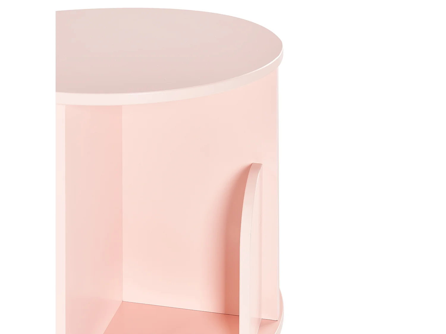 Étagère rotative CANEY 94 cm Rose pastel