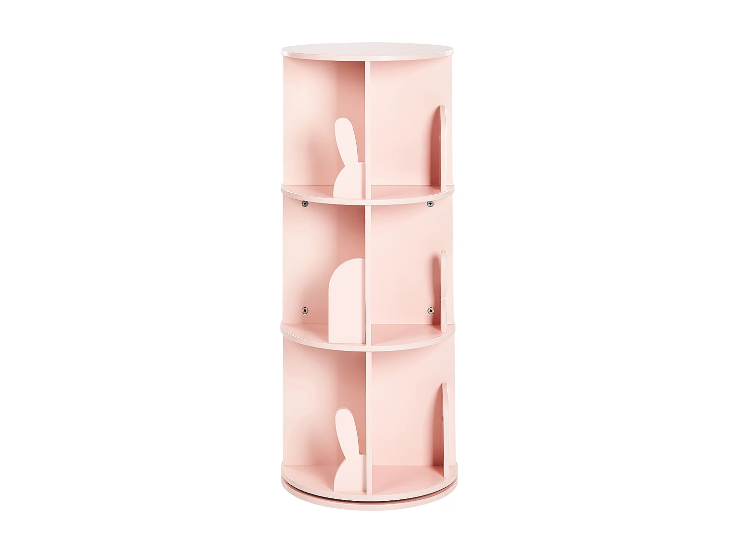 Étagère rotative CANEY 94 cm Rose pastel