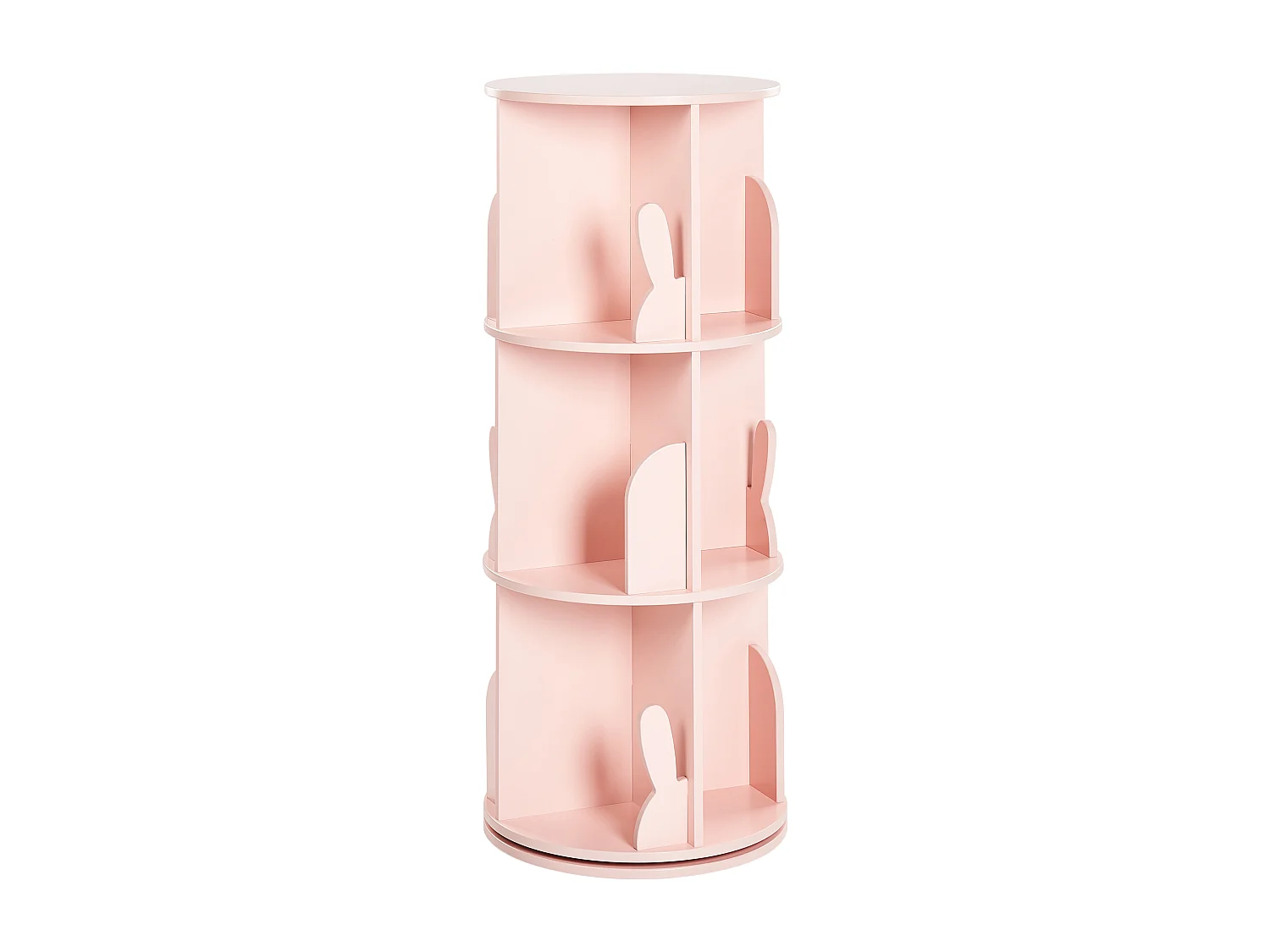 Étagère rotative CANEY 94 cm Rose pastel