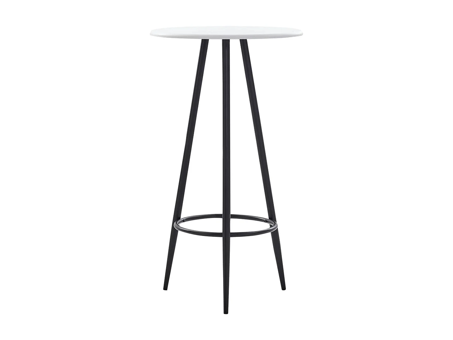 Table de bar Blanc 60 x 107,5 cm MDF