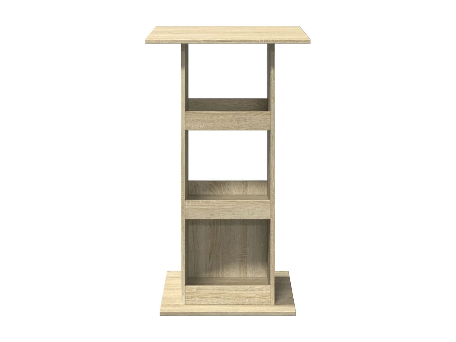 Bartafel met opbergruimte 60x60x102 cm hout sonoma eikenkleurig