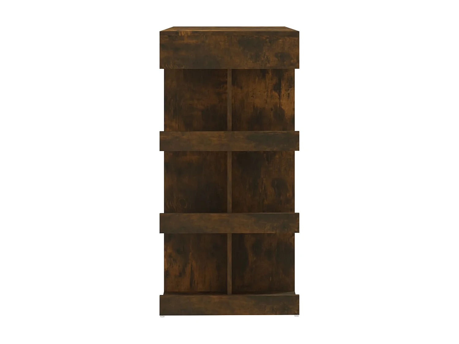 Table de bar et étagère de rangement Chêne fumé 100x50x101,5 cm