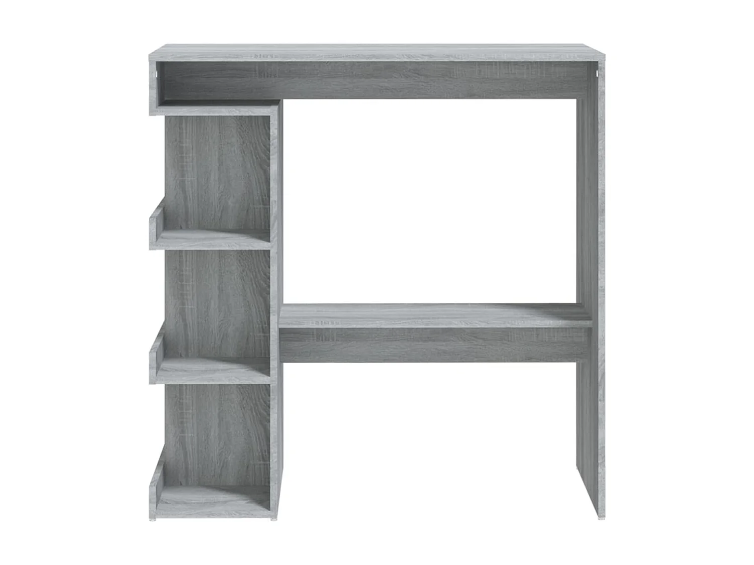 Mesa bar estante almacenaje gris Sonoma 100x50x101,5 cm