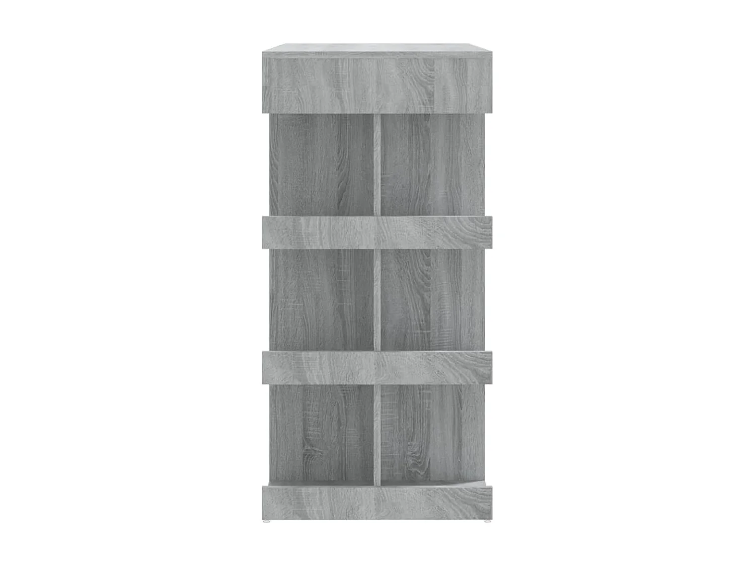 Mesa bar estante almacenaje gris Sonoma 100x50x101,5 cm