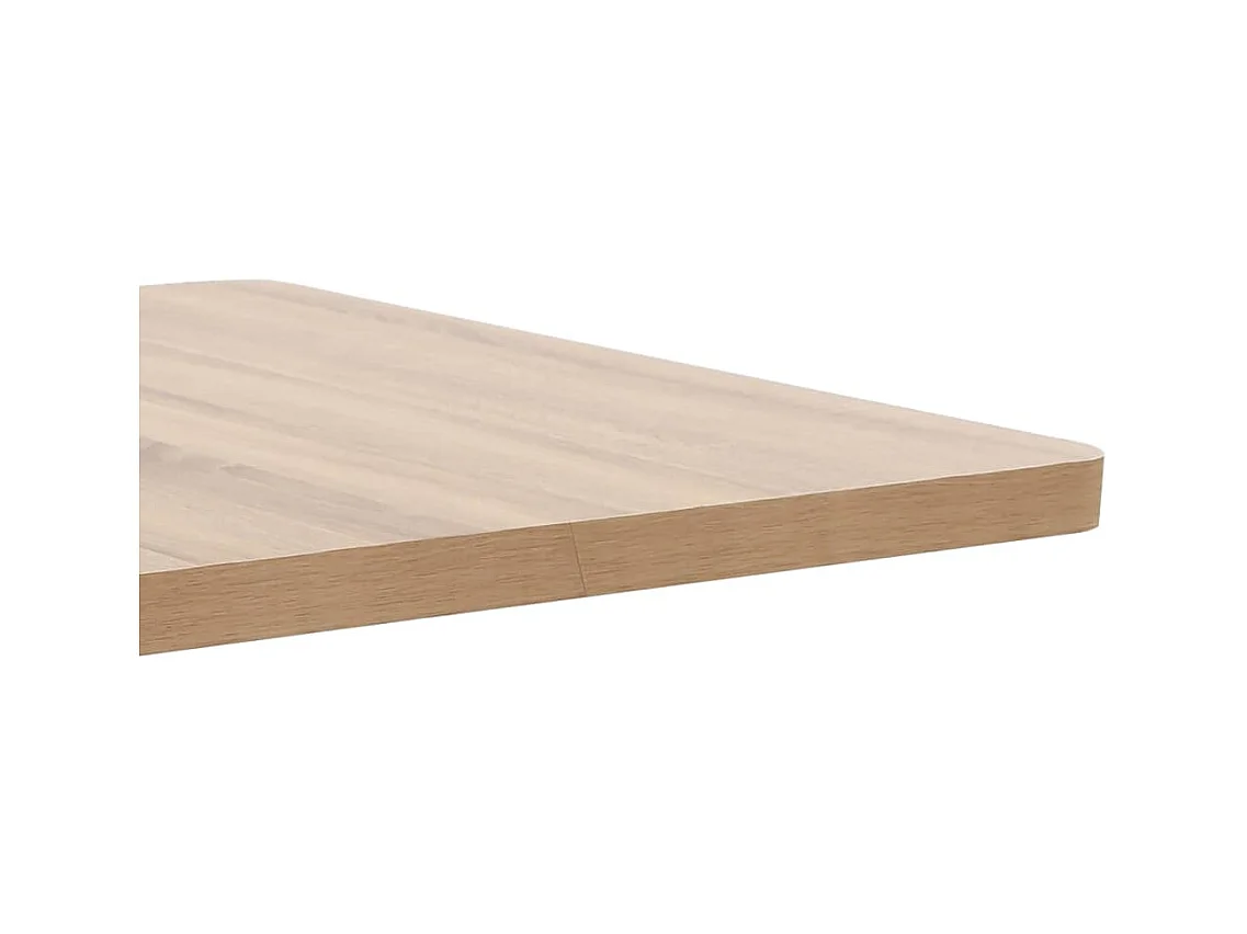 Mesa de bistró MDF marrón claro 80x80 cm