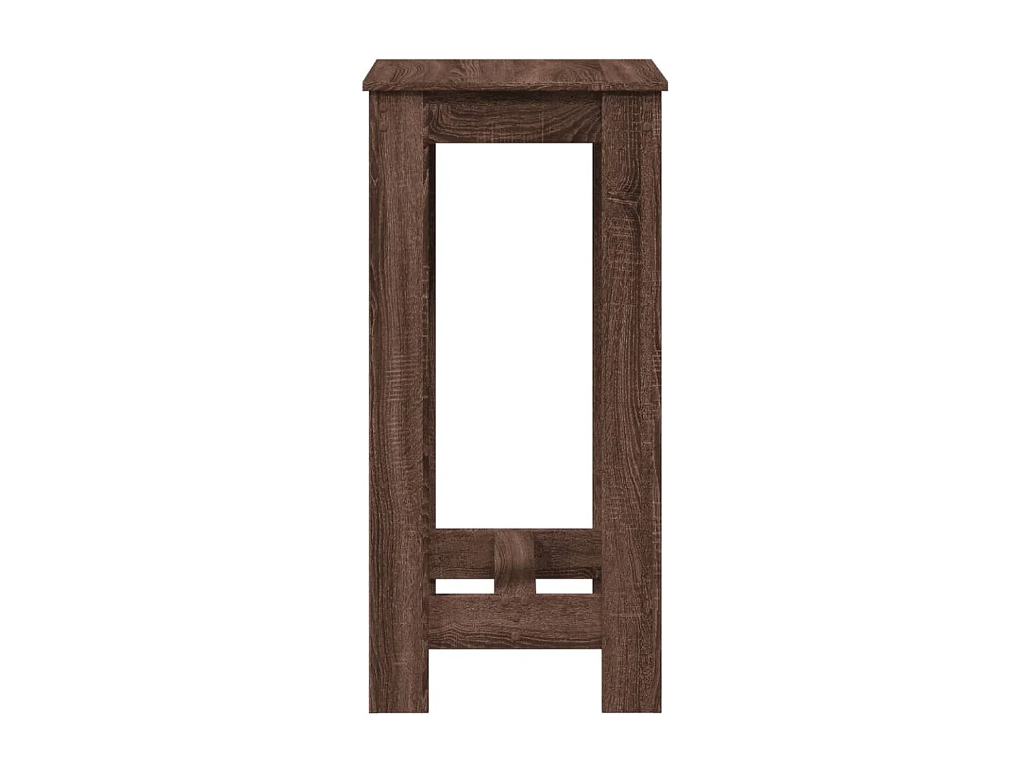 Table de bar chêne marron 51x50x103,5 cm bois d'ingénierie