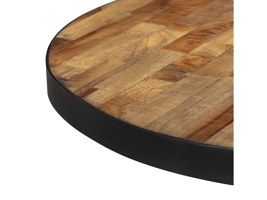Mesa de bistrô redonda Ø55x76 cm teca recuperada maciça