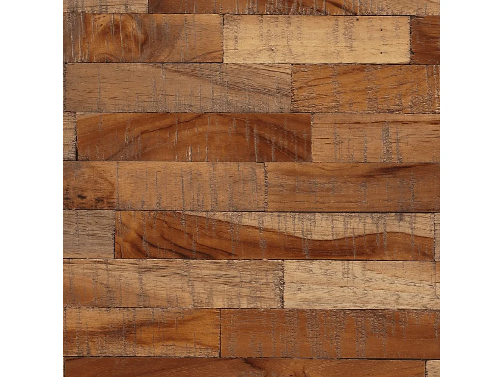 Mesa de bistrô redonda Ø55x76 cm teca recuperada maciça