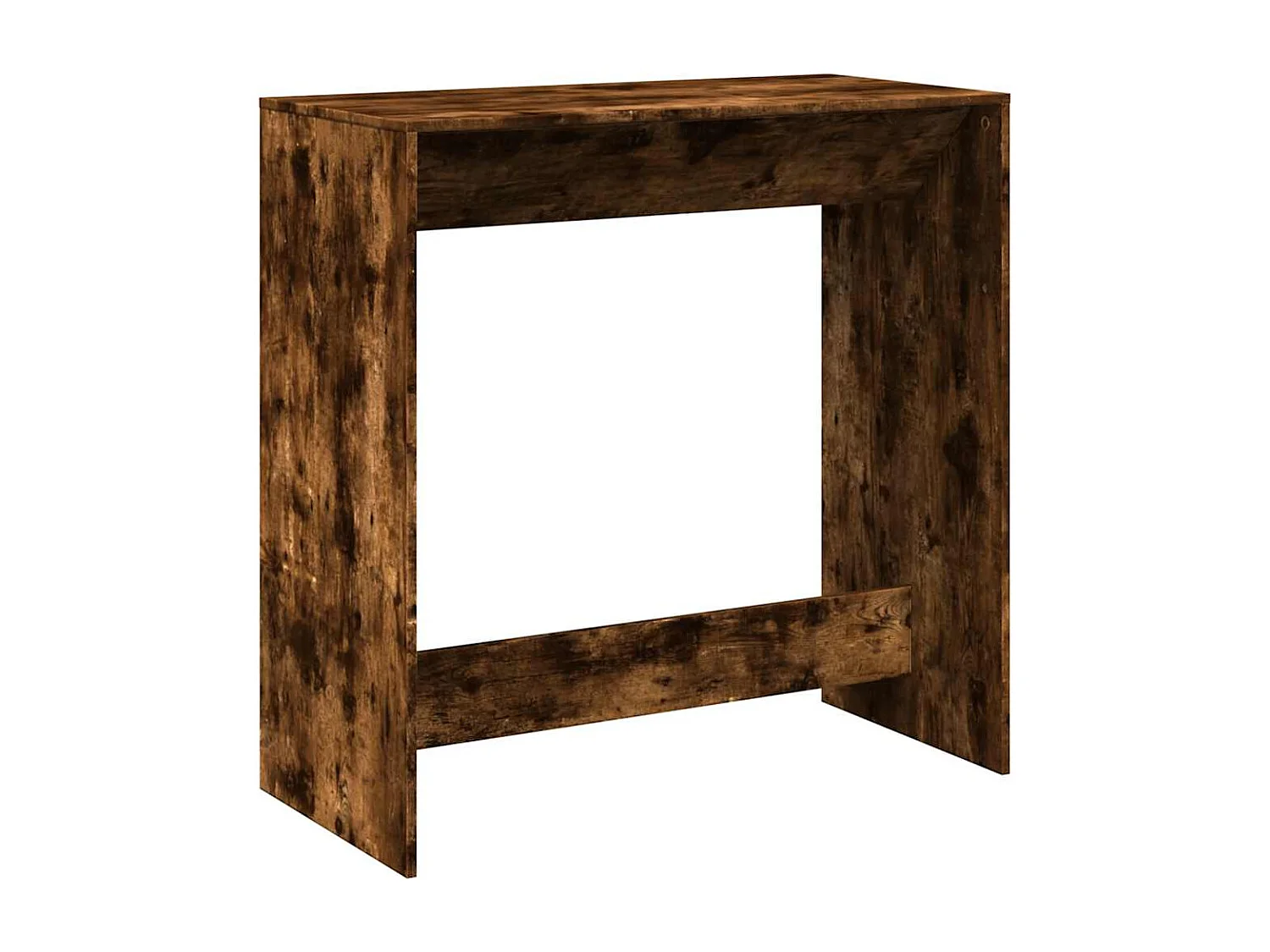 Table de bar chêne fumé 102x50x103,5 cm bois d'ingénierie