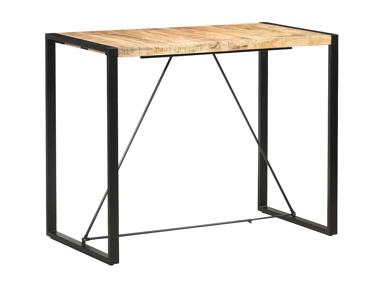 Mesa de bar 140x70x110 cm madeira de mangueira maciça