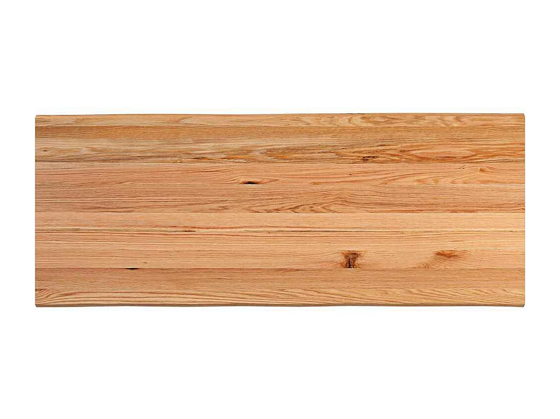 Table de bar marron clair bois de chêne massif rectangulaire