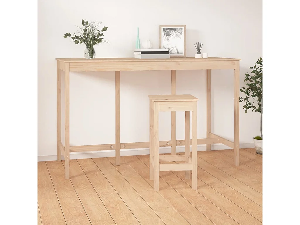 Table de bar 180x80x110 cm Bois massif de pin