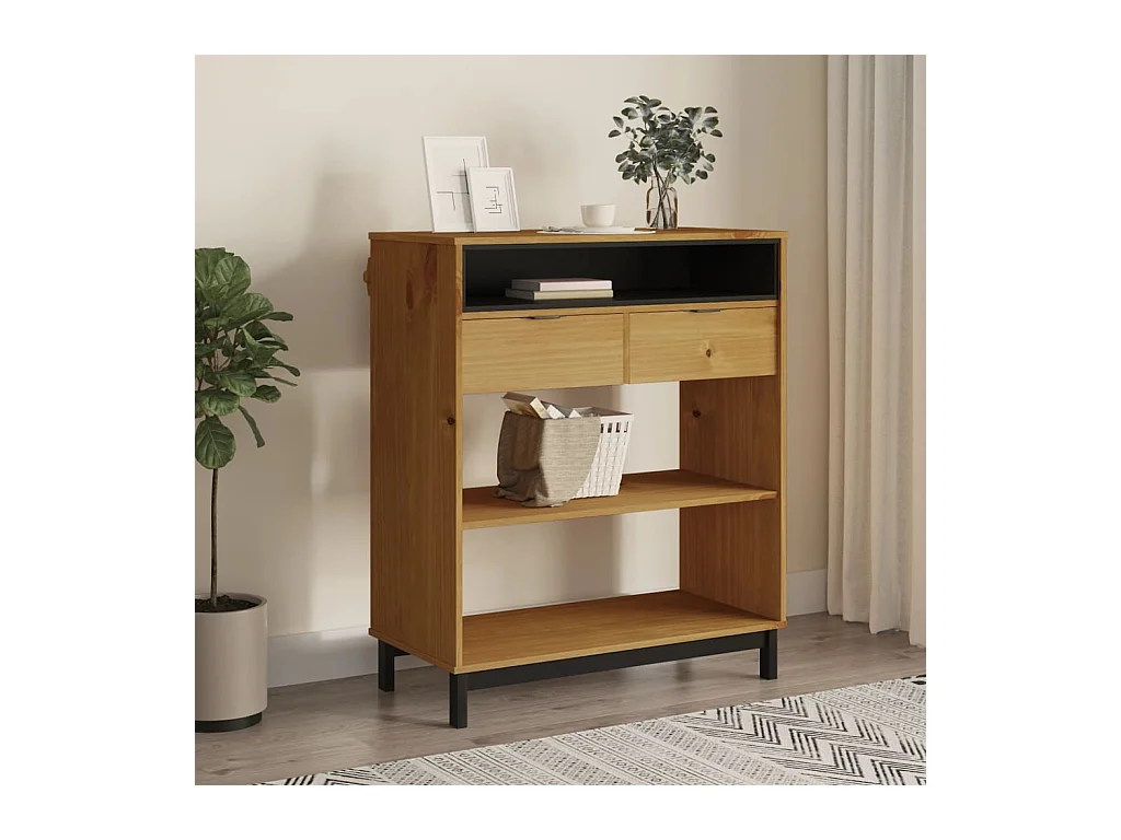 Table de bar FLAM 92x45x110 cm bois massif Pin