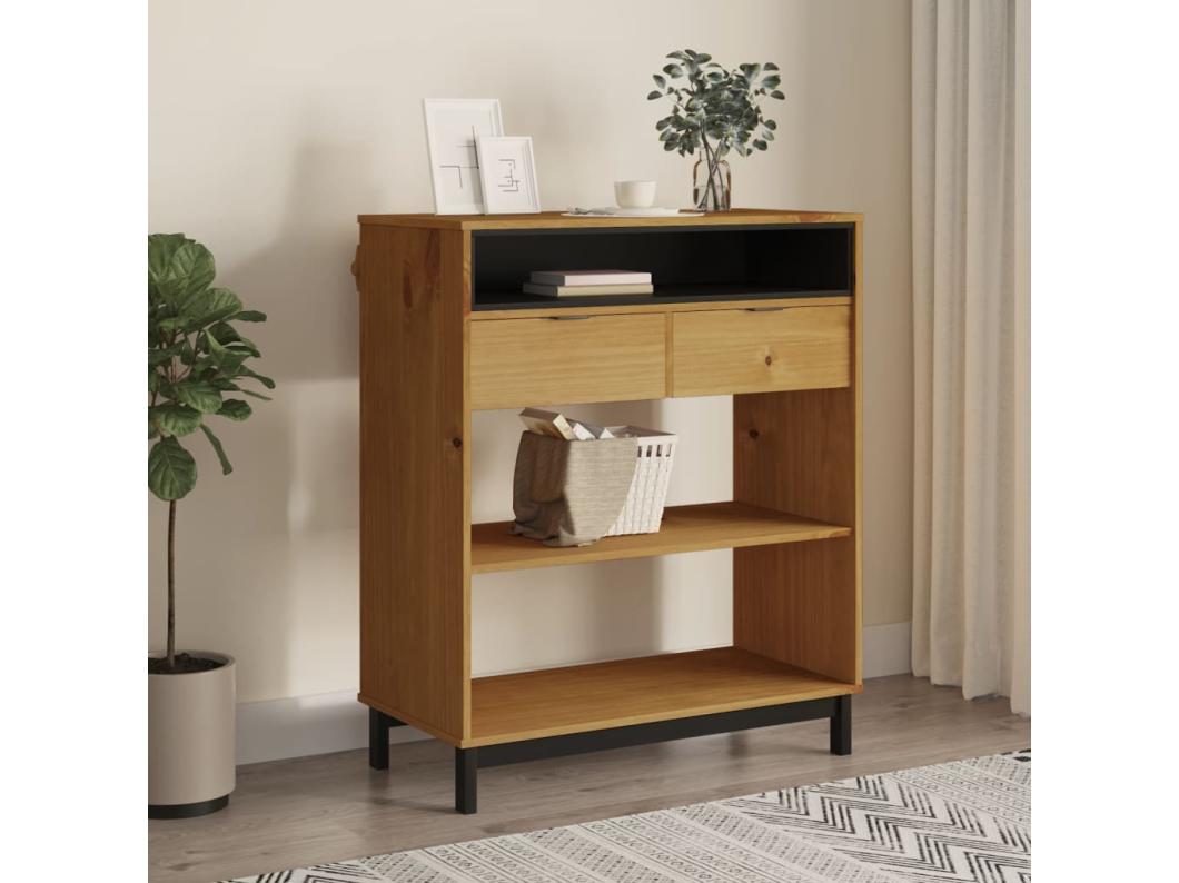 Mesa alta de bar FLAM madera maciza de pino 92x45x110 cm