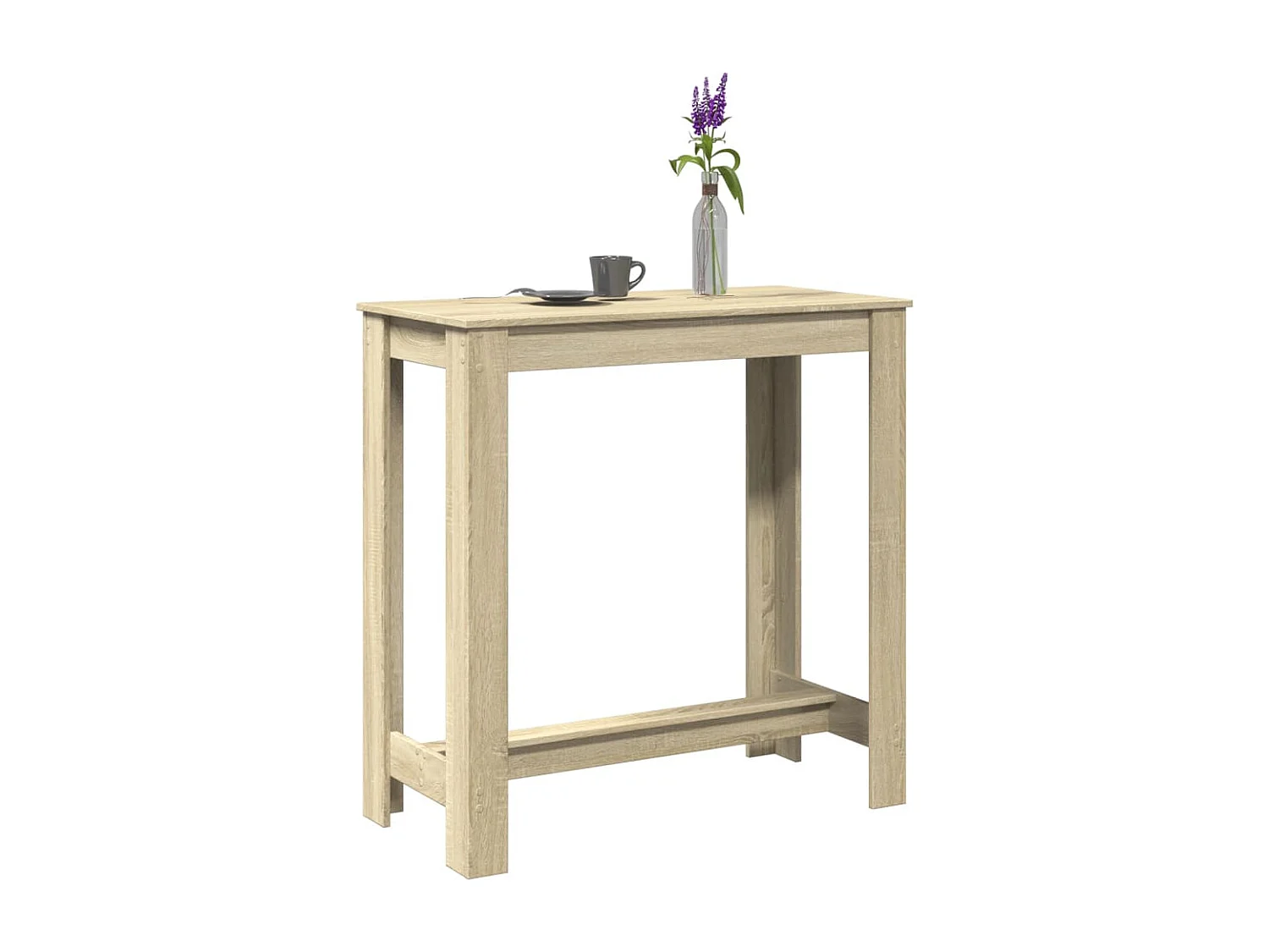 Table de bar chêne sonoma 102x50x103,5 cm bois d'ingénierie