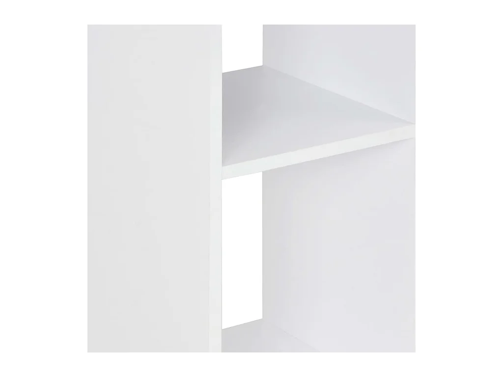 Table de bar Blanc et béton 60x60x110 cm