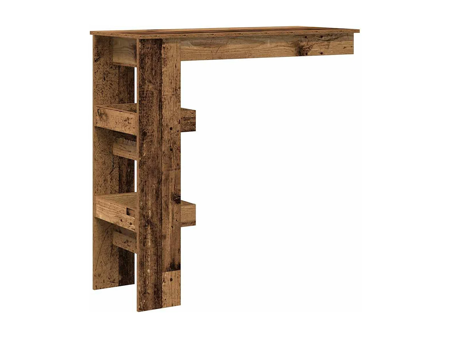 Bartafel wandgemonteerd 102x45x103,5 cm bewerkt hout oud hout