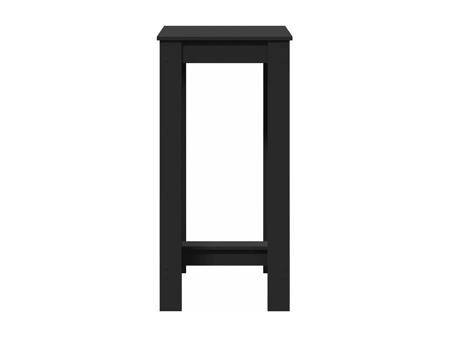 Table de bar noir 51x50x103,5 cm bois d'ingénierie