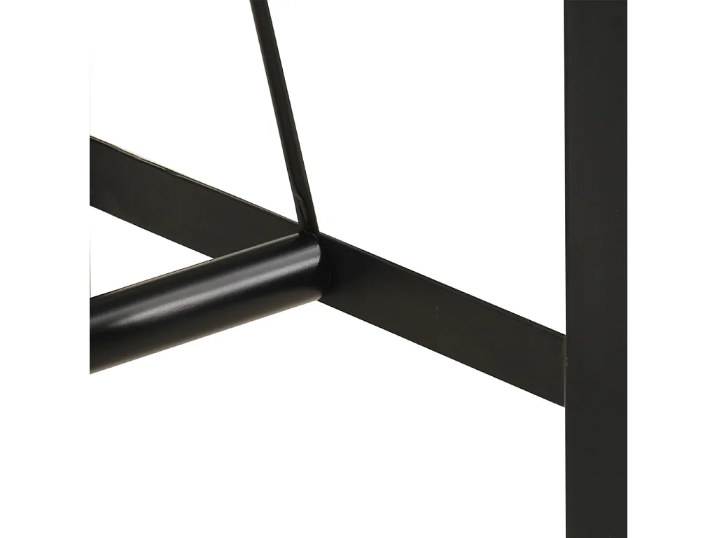 Mesa de bar 55x55x107 cm madeira recuperada maciça e ferro