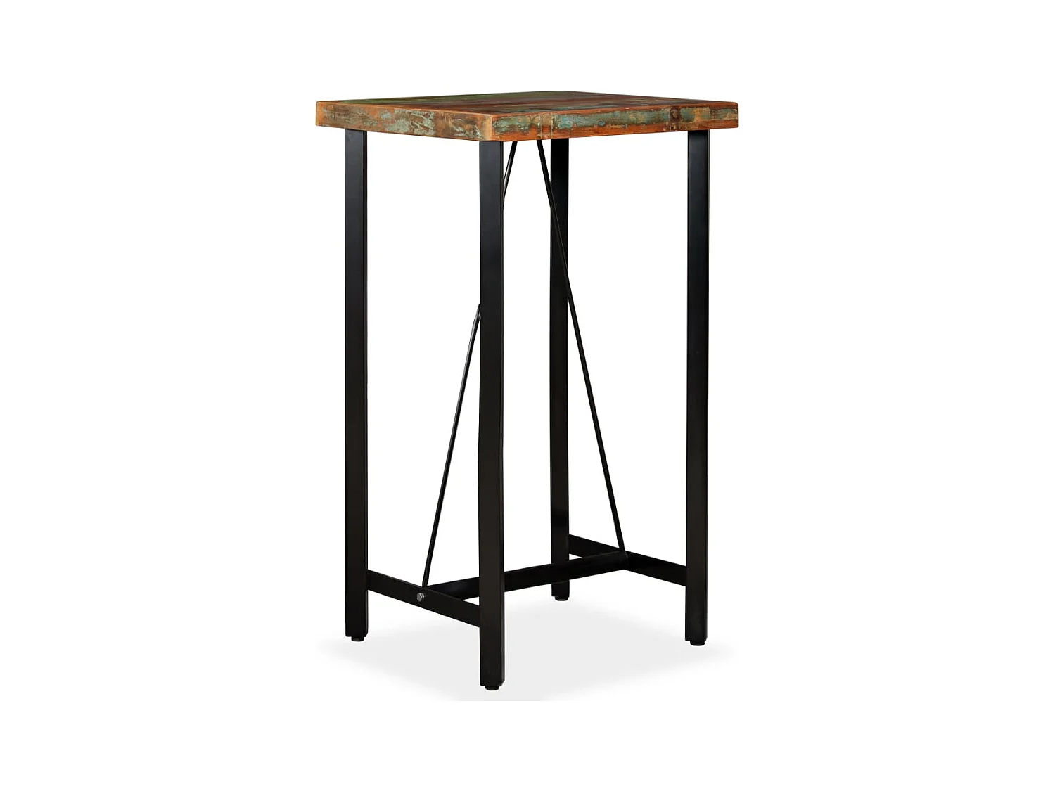 Table de bar Bois de récupération massif 60 x 60 x 107 cm