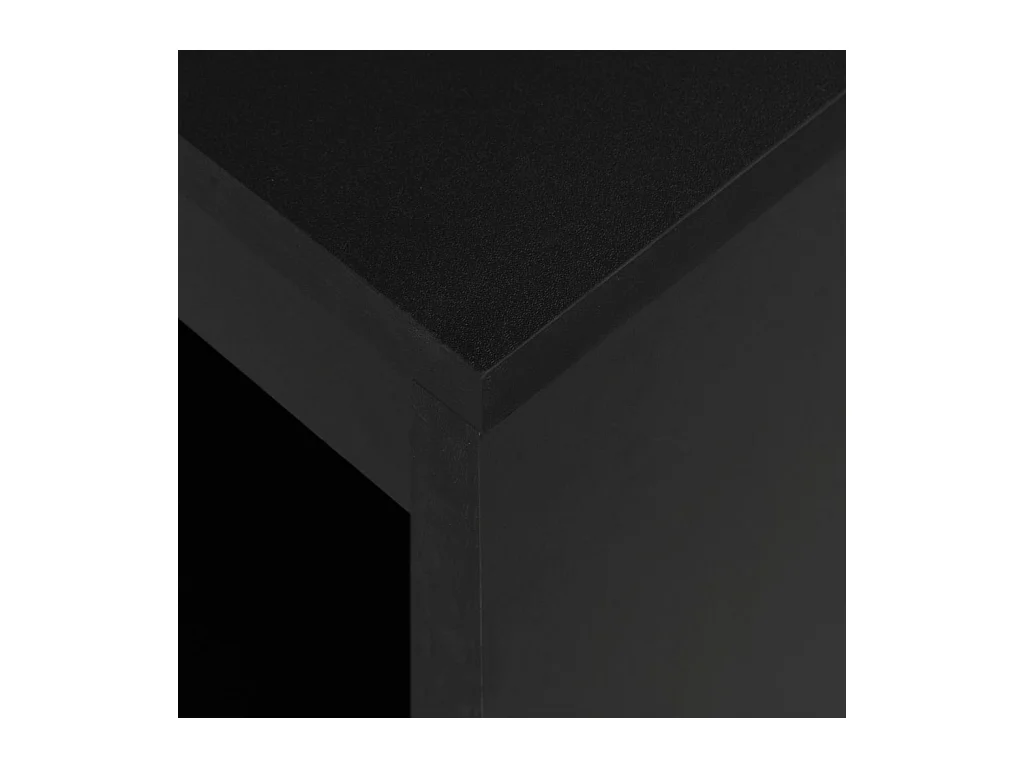 Table de bar avec étagère Noir 110x50x103 cm