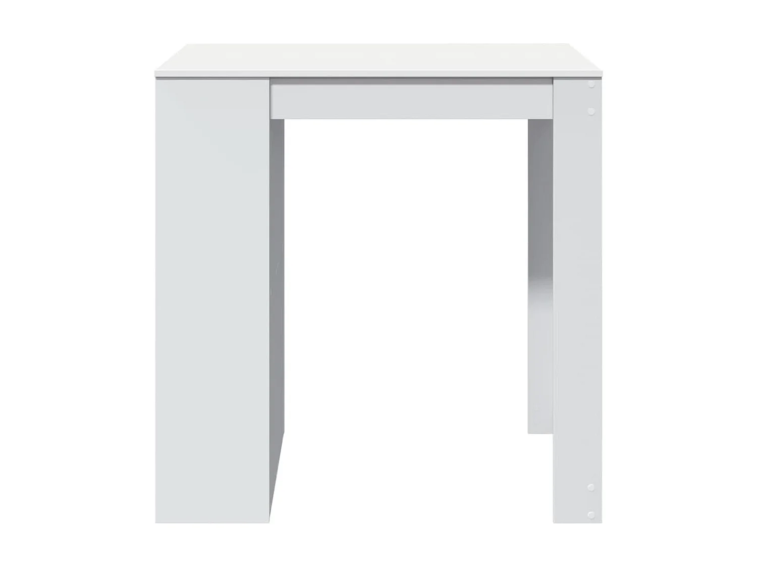 Table de bar blanc 102x70x103,5 cm bois d'ingénierie