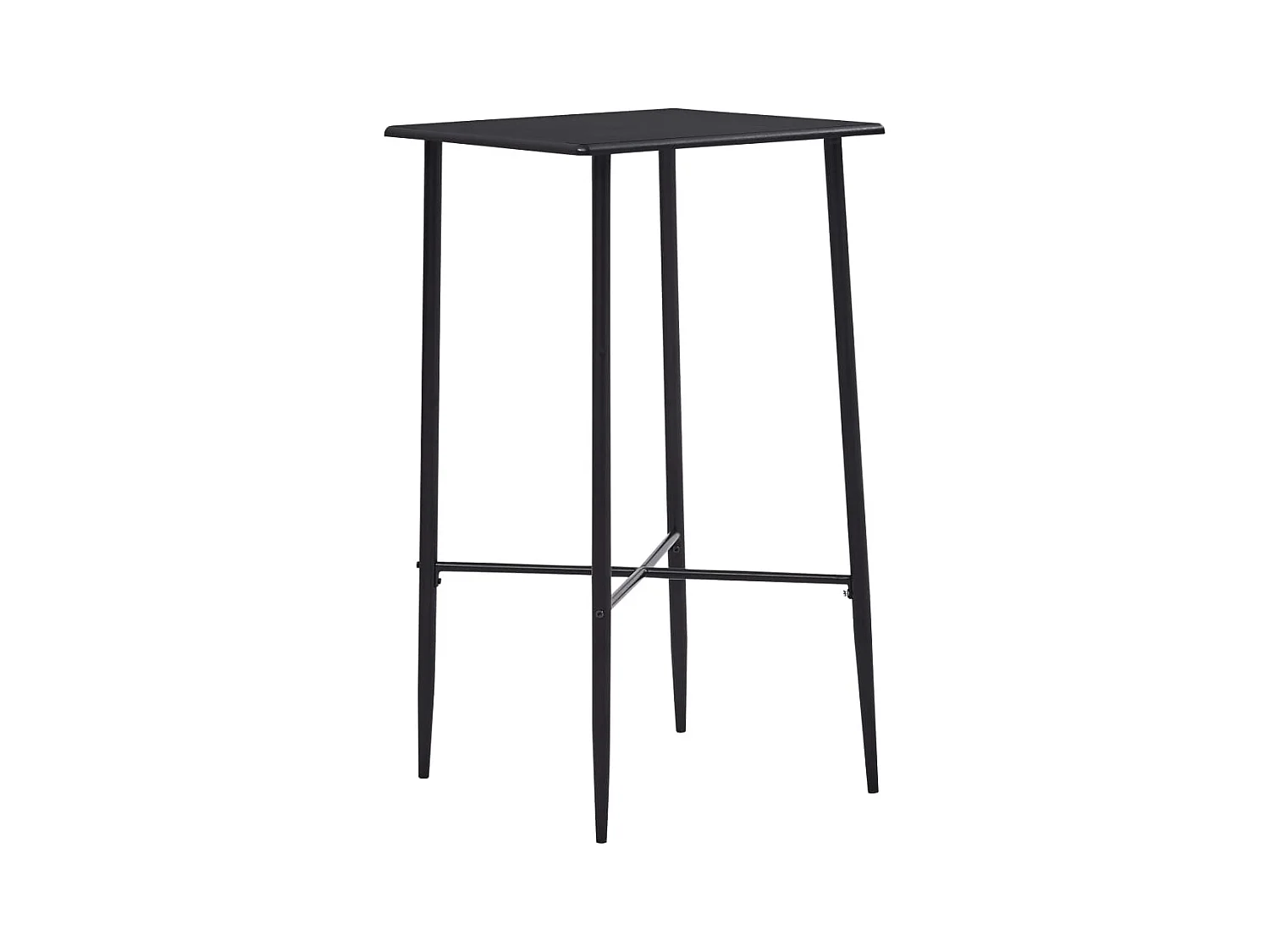 Table de bar Noir 60x60x111 cm MDF