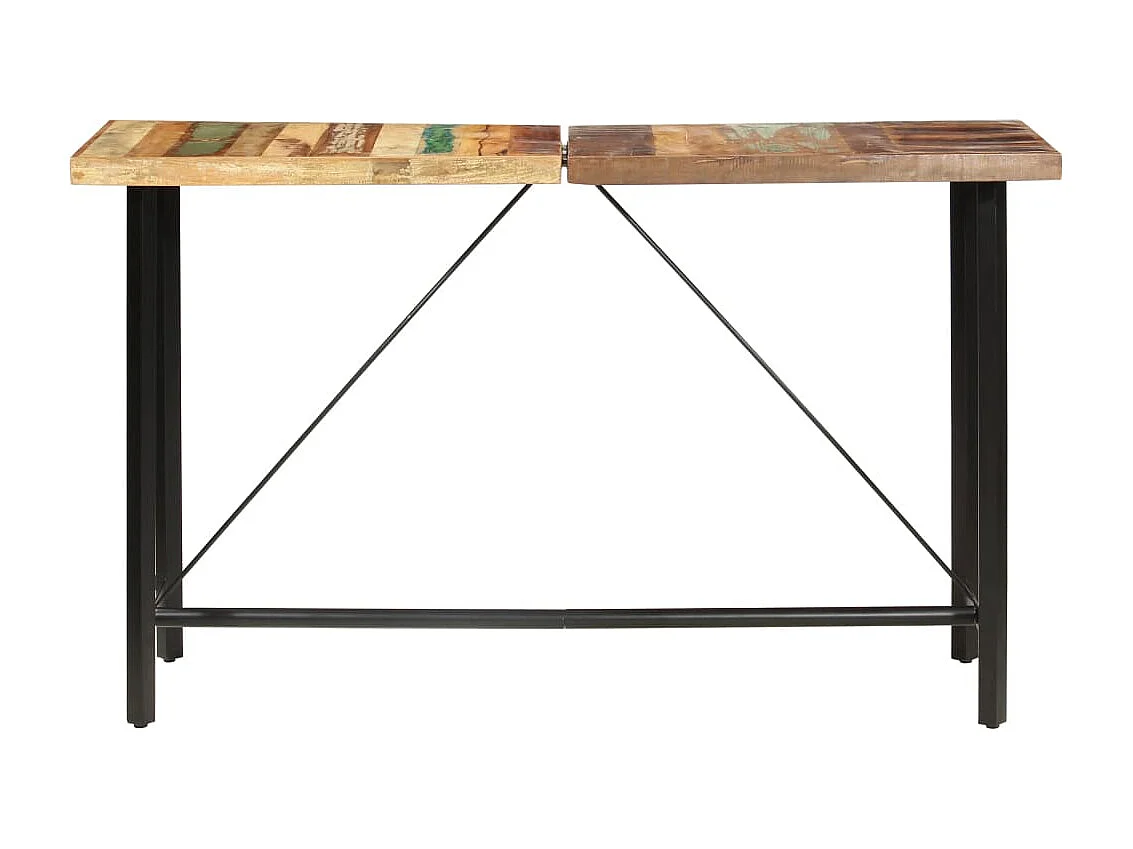 Bartafel 180x70x107 cm massief gerecycled hout