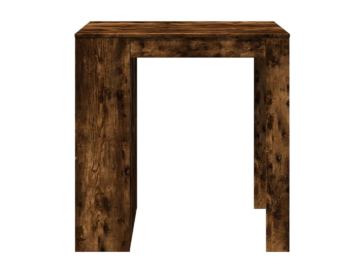 Table de bar chêne fumé 102x70x103,5 cm bois d'ingénierie