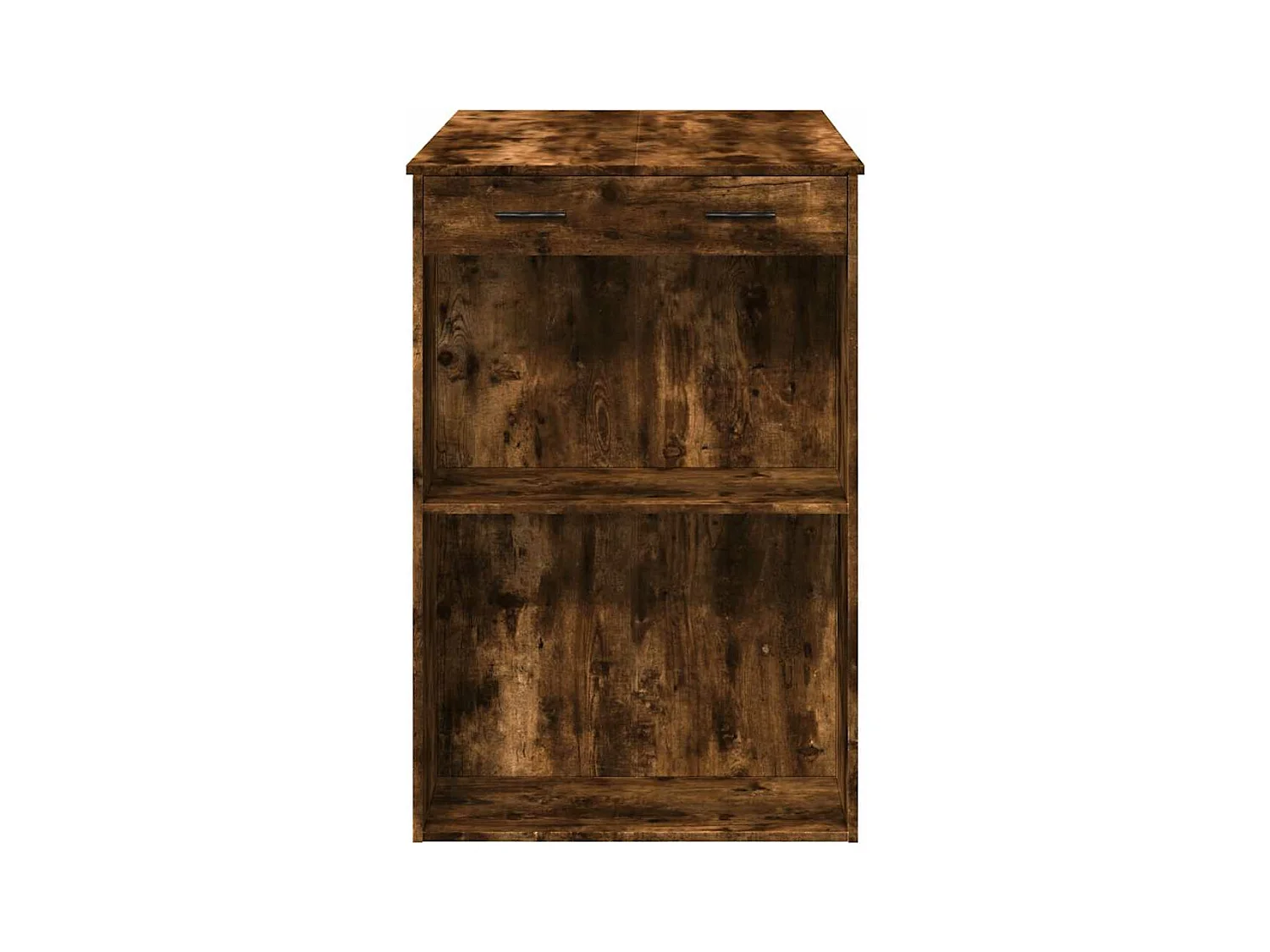 Table de bar chêne fumé 102x70x103,5 cm bois d'ingénierie