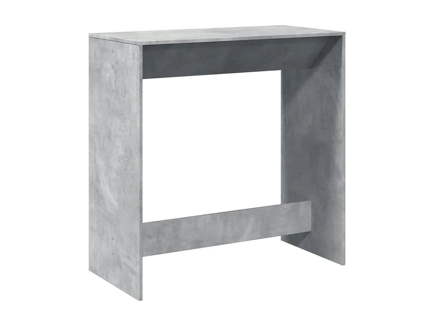 Mesa alta de bar madera ingeniería gris hormigón 102x50x103,5cm