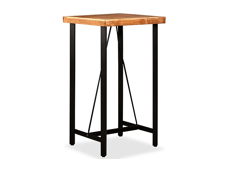 Table de bar Bois massif d'acacia 60x60x107 cm