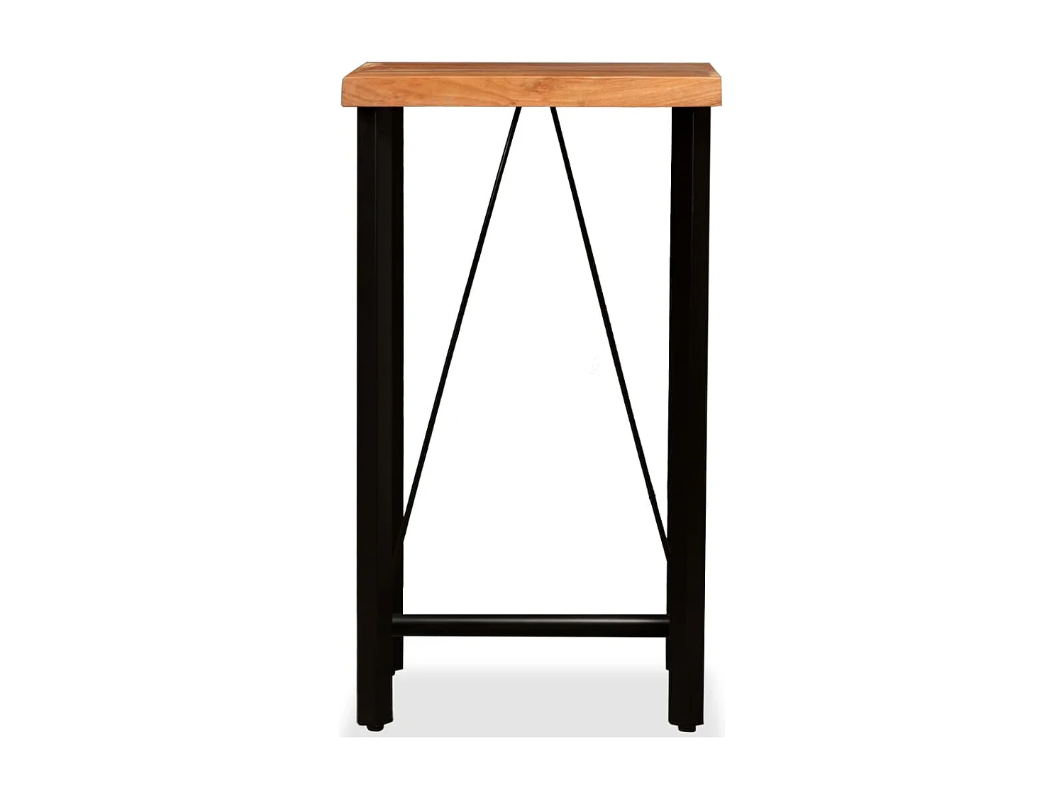 Mesa de bar de madera maciza de acacia 60x60x107 cm