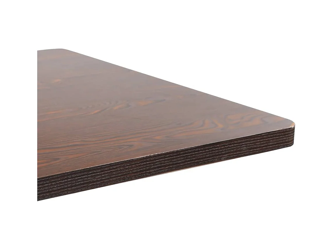 Table de bistro Marron foncé 80x80 cm MDF